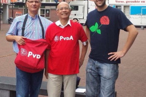 PvdA Nissewaard in gesprek op Winkelcentrum Waterland